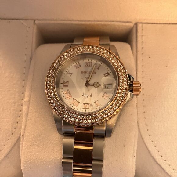 Invicta Angel Limited Edition Men’s Watch Runs Perfectly Wrist 21322 Swiss Mvmnt - Picture 1 of 9